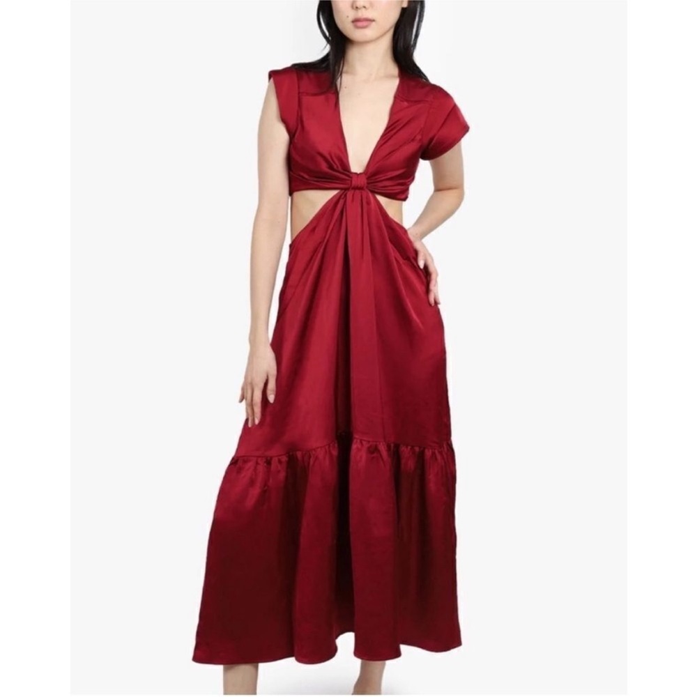 Elegant Red Maxi Dress